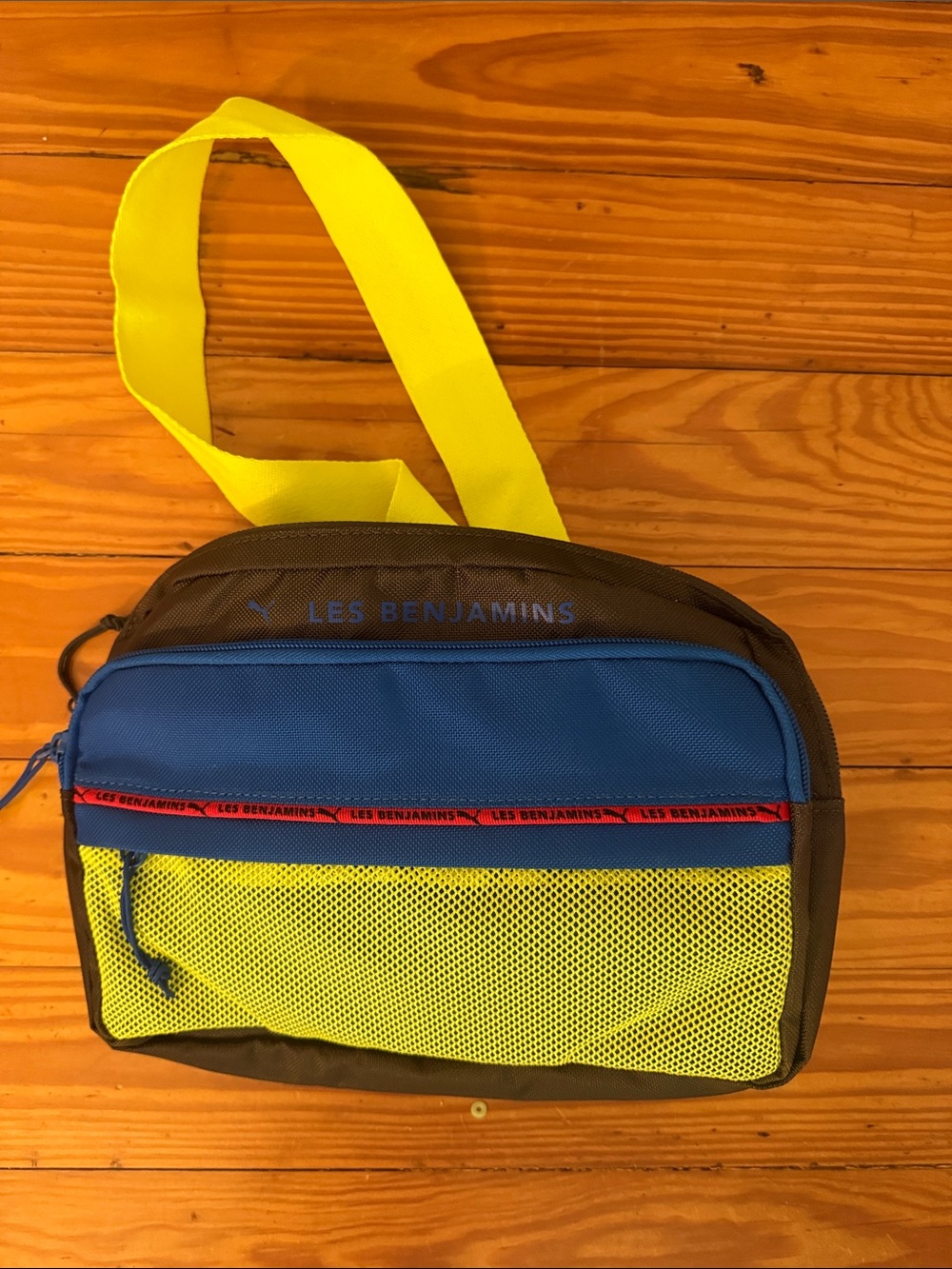 Puma Blue and Yellow Men’s Belt Bag